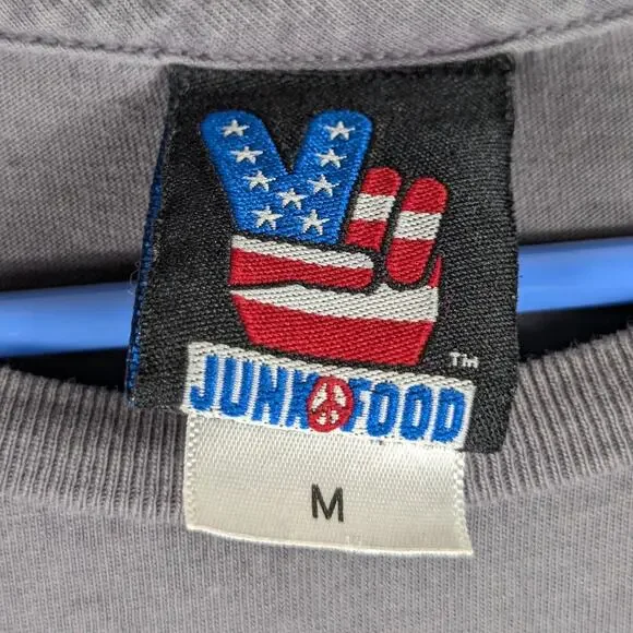 Junk Food T Shirt Mens M Stay Golden Graphic Tee Golden Gate Bridge USA Cotton - Picture 3 of 5